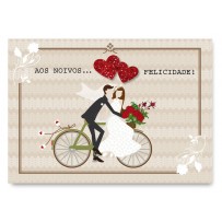 Cartão Mix Casamento bicicleta