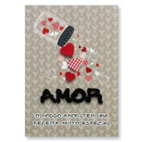 Cartão Artesanal Amor potinho
